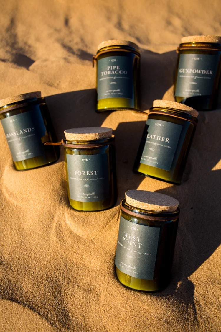 Leather Soy Beeswax Candle — Nectar Republic